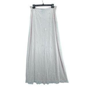 Beaded pink maxi skirt by  Brilliante size Large